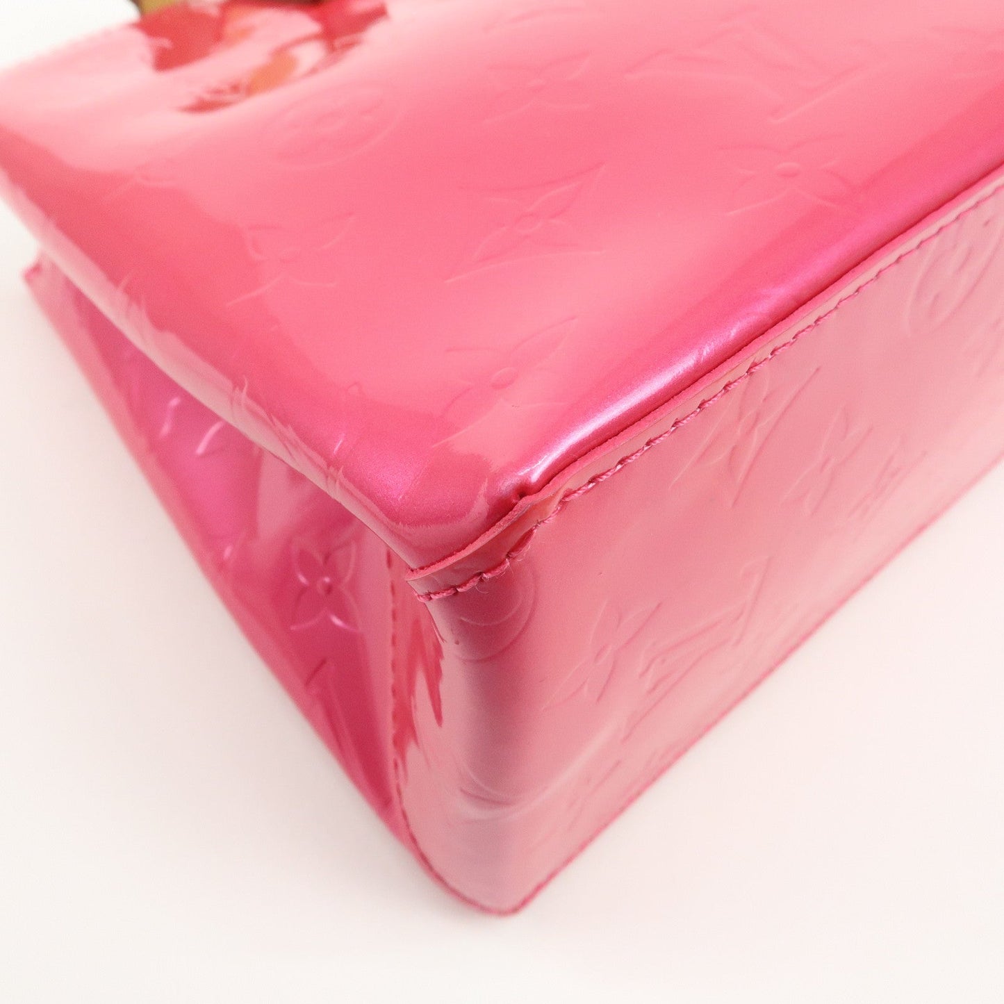 Louis Vuitton Monogram Vernis Lead PM Hand Bag Pink M91221