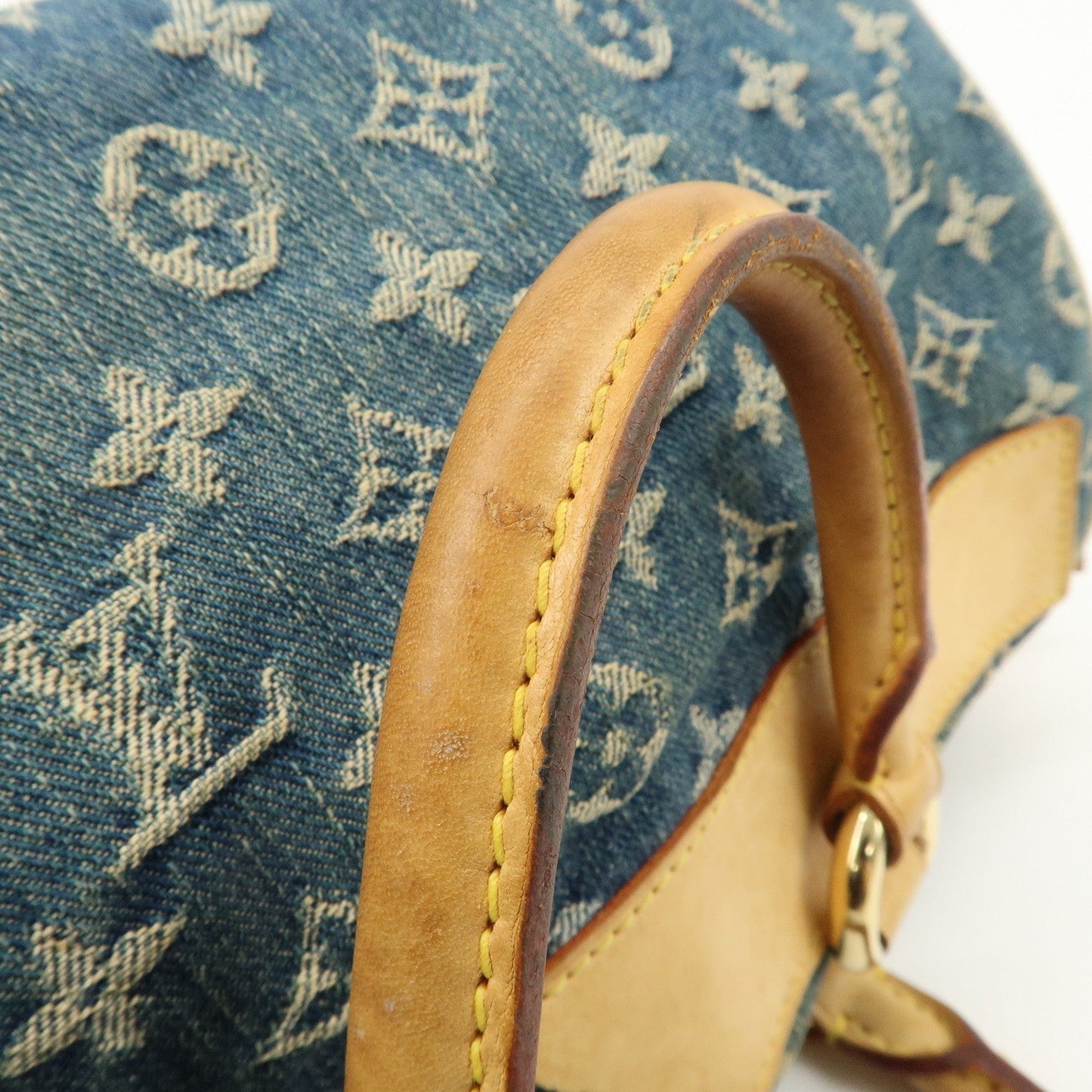 Louis Vuitton Monogram Denim Neo Speedy Boston Bag Blue M95019