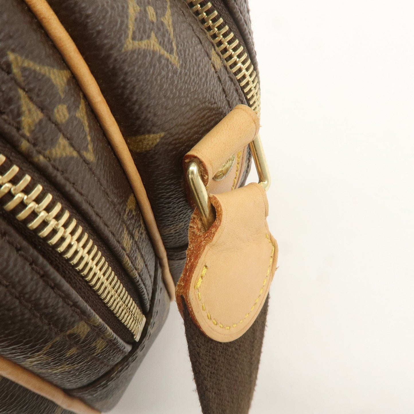 Louis Vuitton Monogram Reporter PM Shoulder Bag Brown M45254