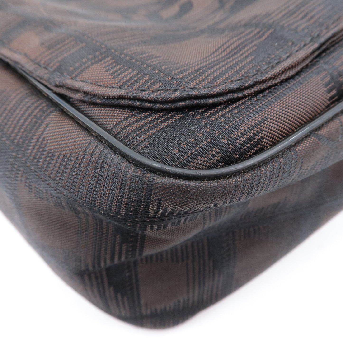 CHANEL New Travel Line Nylon Jacquard Leather Shoulder Bag A29347
