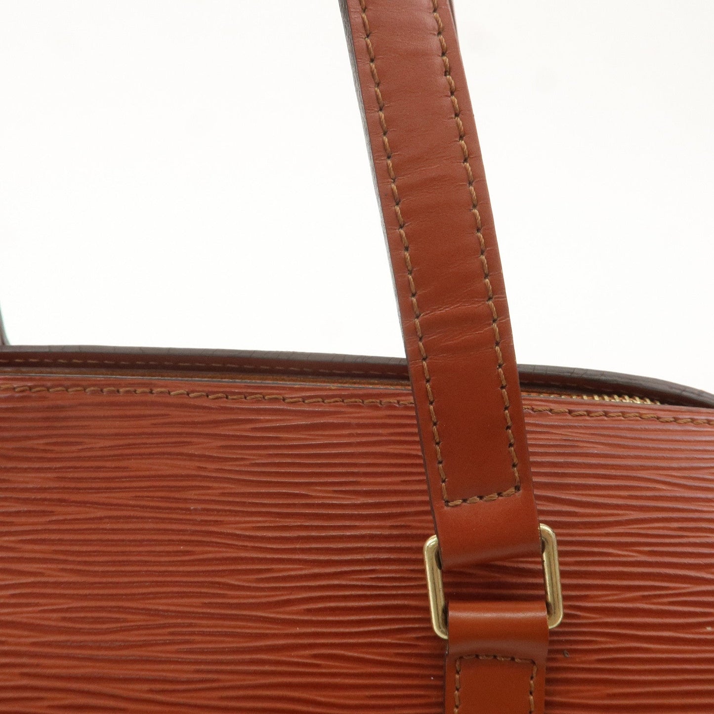 Louis Vuitton Epi Soufflot Shoulder Bag Kenya Brown M52223