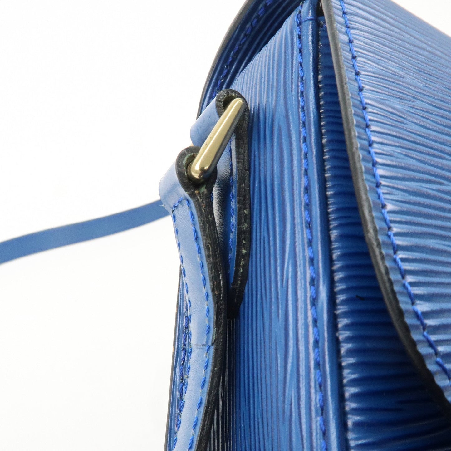 Louis Vuitton Epi Mini Saint Cloud Shoulder Bag Blue M52215