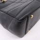 CHANEL Chocolate Bar Lamb Skin Chain Tote Bag Black A17859