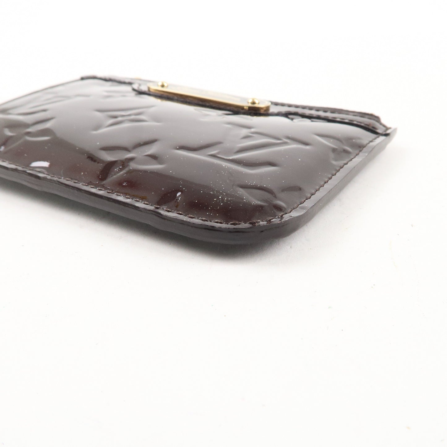 Louis Vuitton Vernis Pochette Cles NM Coin Case Amarante M93557