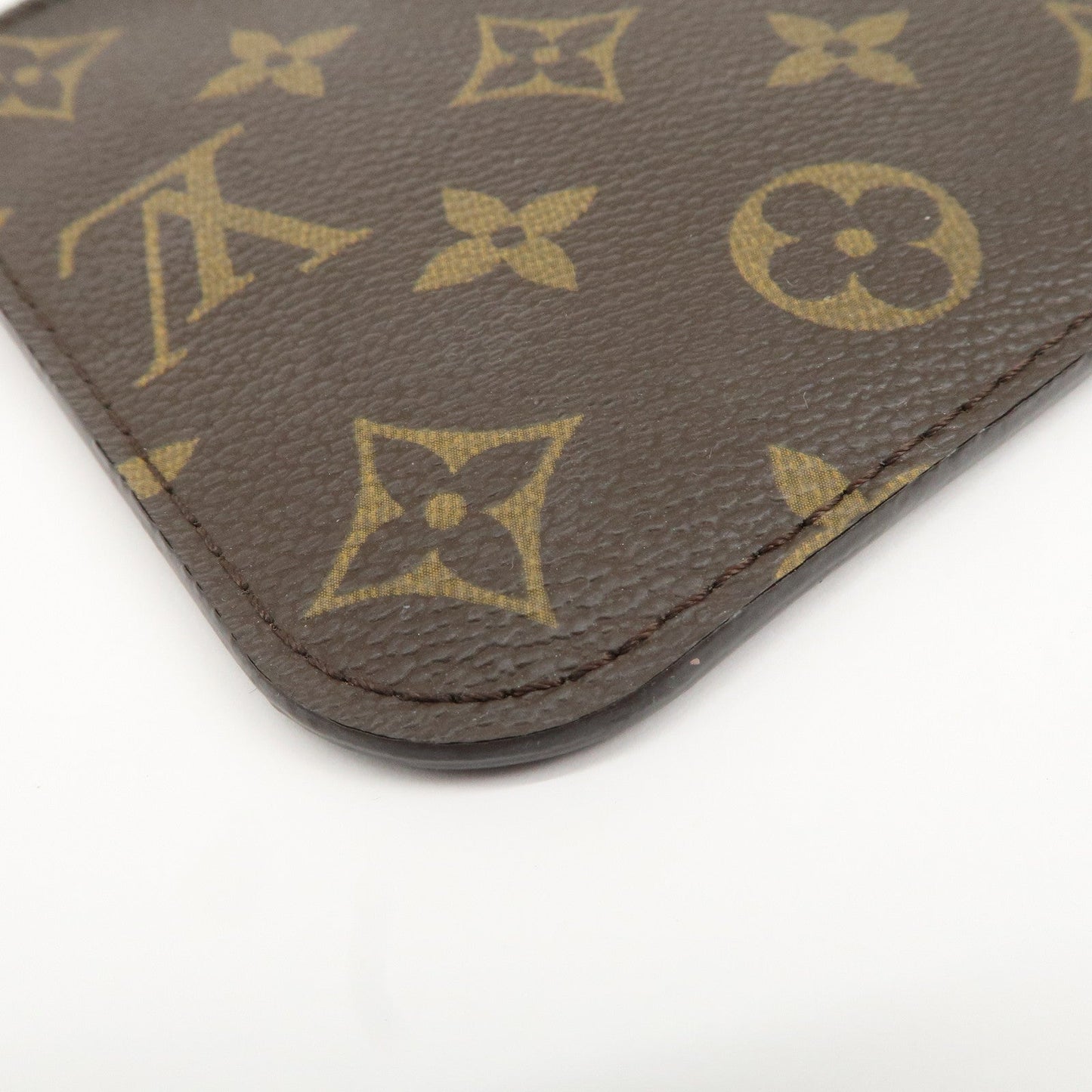 Louis Vuitton Monogram Pouch For Neverfull PM Brown Fuchsia