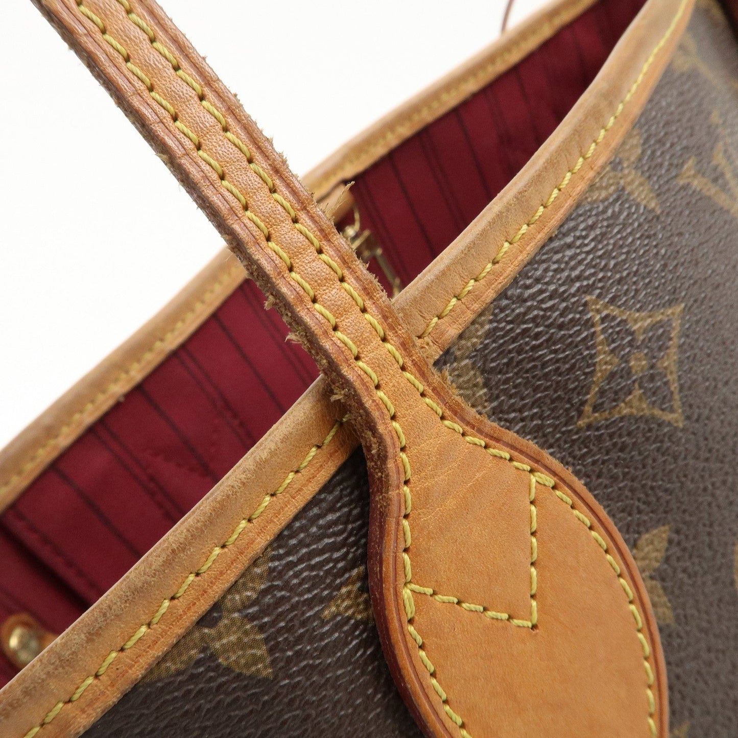 Louis Vuitton Monogram Neverfull PM Tote Bag Fuchsia M41001