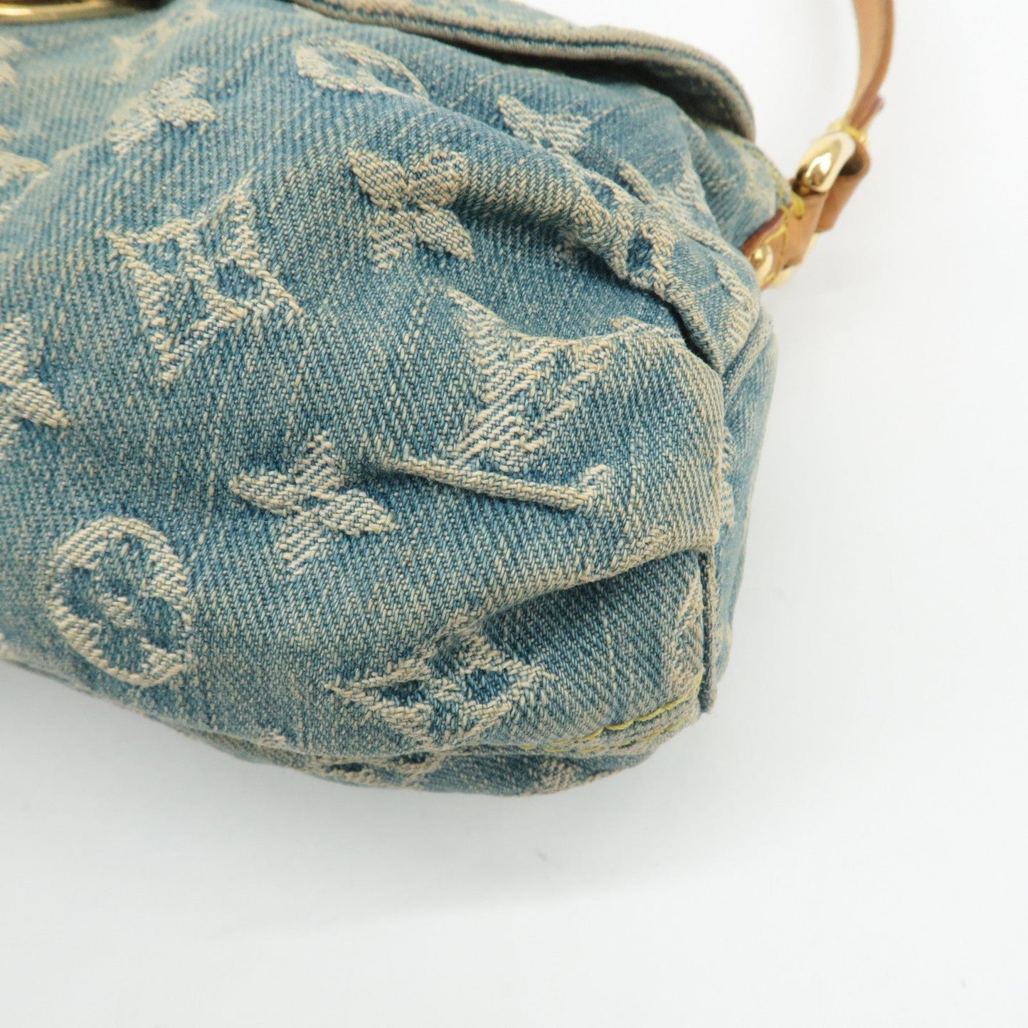 Louis Vuitton Monogram Denim Mini Pleaty Shoulder Bag M95050