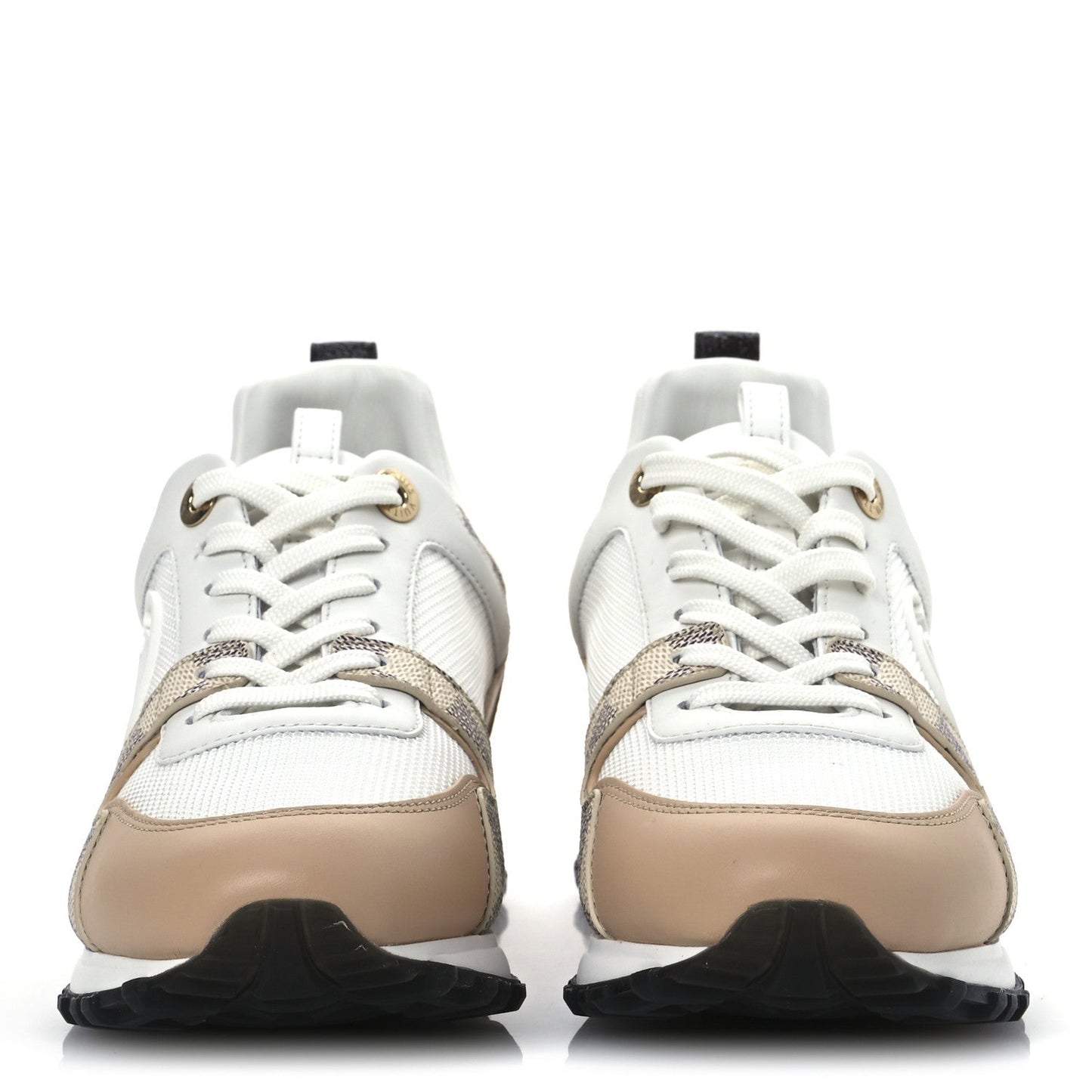 Louis Vuitton Calfskin Damier Azur Run Away Sneakers White