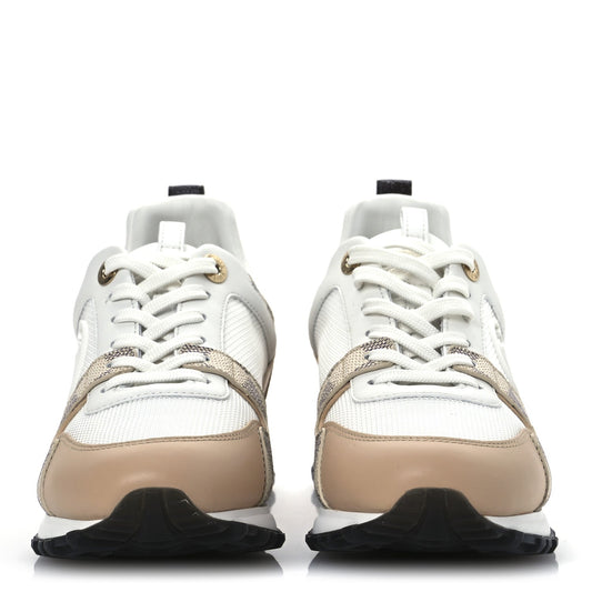 Louis Vuitton Calfskin Damier Azur Run Away Sneakers White