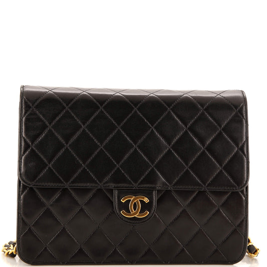 CHANEL   Clutch with Chain Quilted Leather Small