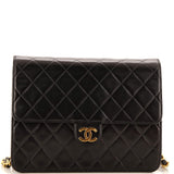 CHANEL   Clutch with Chain Quilted Leather Small