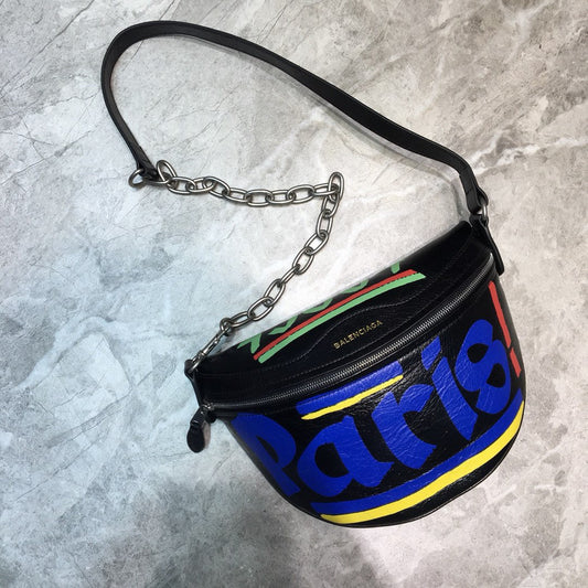 BLN-Ciaga Souvenir XS Belt Bag In Black, For Women,  Bags 9.5in/24cm