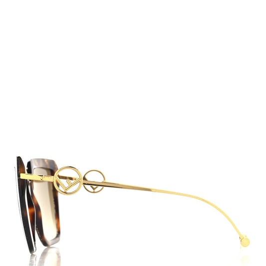 Amelia Acetate Metal F is FF Butterfly Sunglasses FF 0410/S Havana