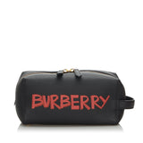 Burberry Black Others Leather Graffiti Clutch Bag United Kingdom