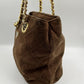 Prada Suede Tote with Chain Handle