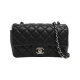 Chanel Classic Flap Rectangular Mini Midnight Navy Lambskin 2012
