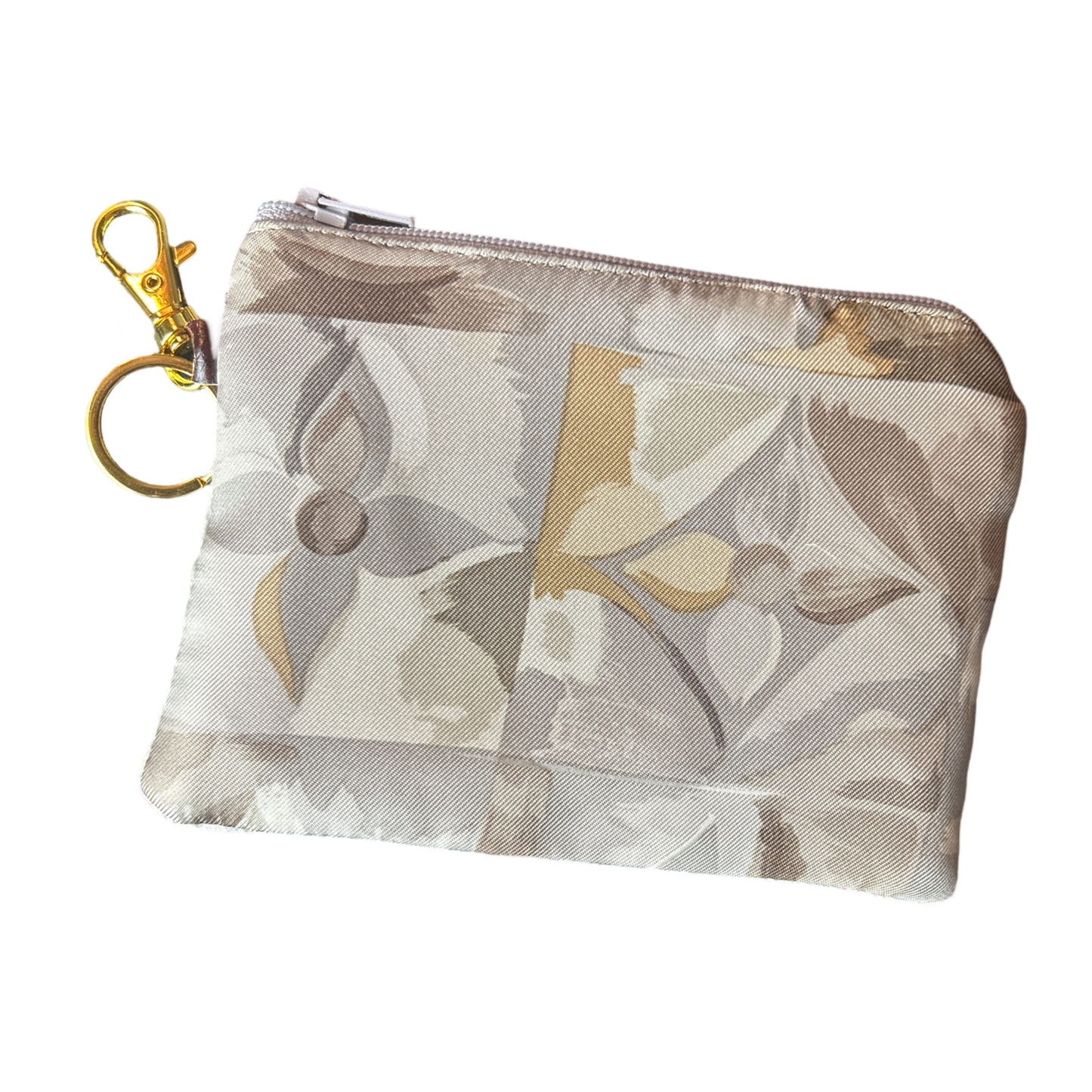 Au Fils du Temps Logo   Silk Scarf Coffee Run Keychain Bag