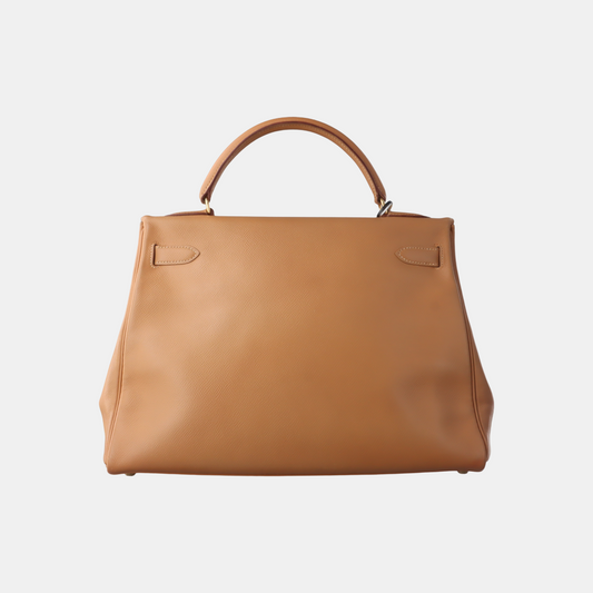 Hermes Kelly 32 Sesame Epsom Retourne Gold Hardware 1993
