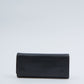 Celine Black Grained Leather Continental Flap Wallet