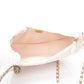 CHANEL 23P Ecru Light Beige Lambskin Quilted Small Hobo Bag