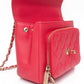 CHANEL Small Raspberry Caviar Quilted Business Affinity Flap Bag
