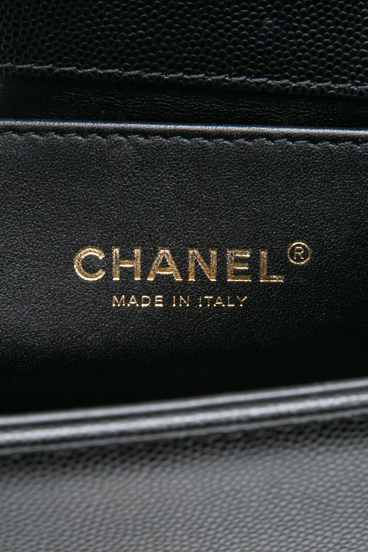 CHANEL Black Caviar Quilted Boy Small Flap Bag