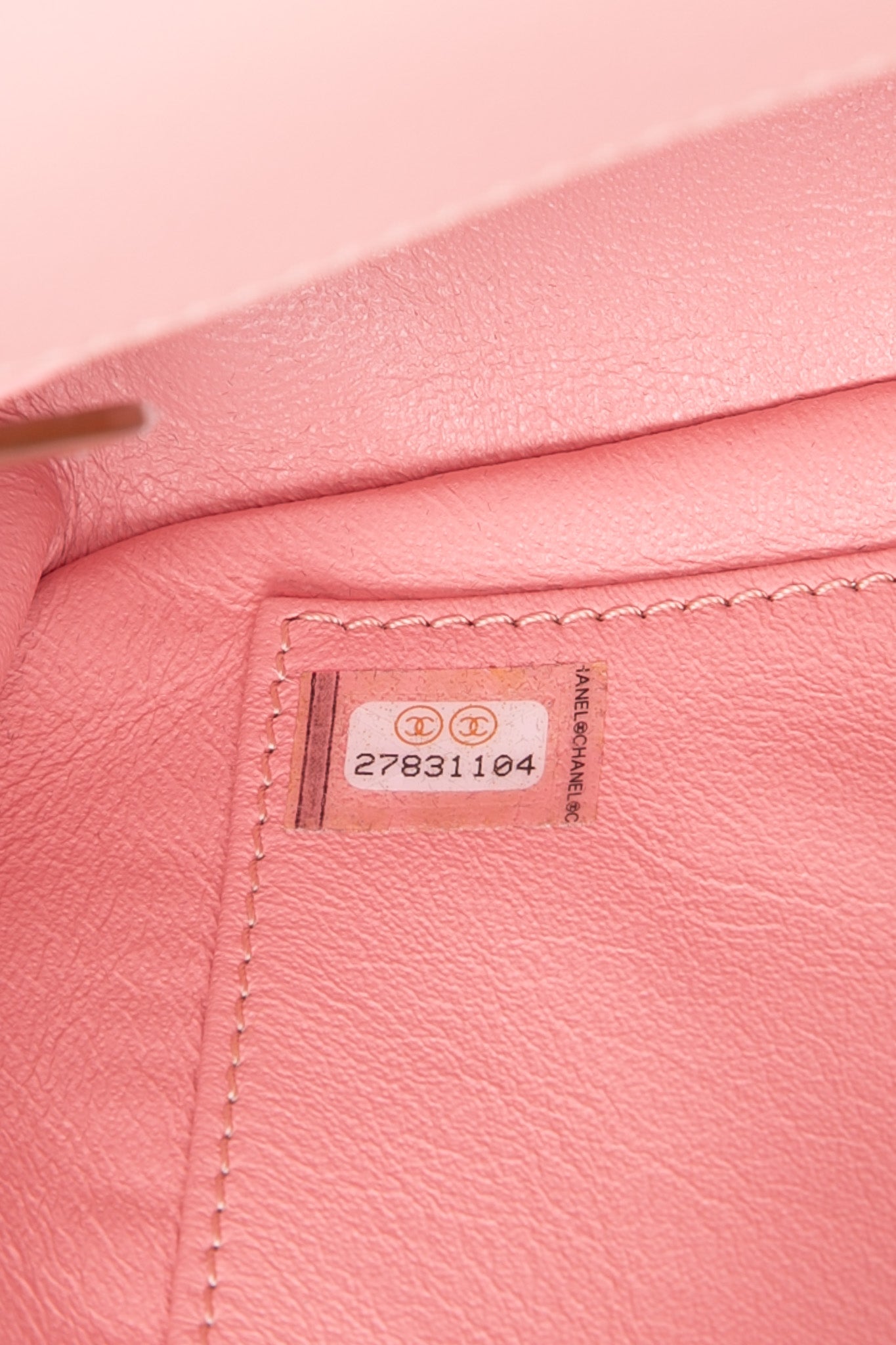 CHANEL Pink Filigree Flap Bag Quilted Tweed Medium