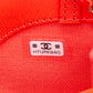 CHANEL Coral Red Shiny Lambskin Quilted Mini 31 Clutch with Chain (New)