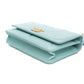 CHANEL 20C Tiffany Blue Lambskin Quilted Wallet On Chain WOC
