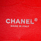 CHANEL Red Quilted Patent Leather Classic Jumbo Double Flap Bag