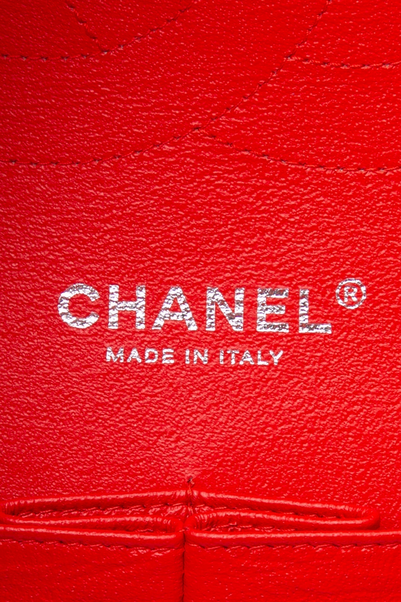 CHANEL Red Quilted Patent Leather Classic Jumbo Double Flap Bag
