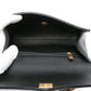 CHANEL Black Calfskin Chevron Stitched Coco Belt Bag