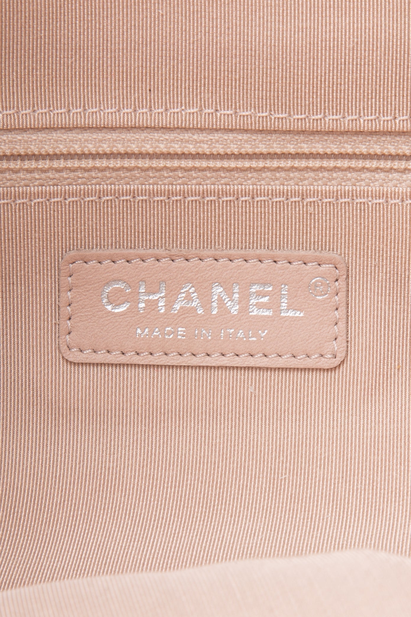CHANEL Black, Pink, & White Canvas La Pausa Shopping Tote Bag