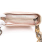 CHANEL Light Pink Iridescent Aged Calfskin Quilted Small Gabrielle Hobo Bag