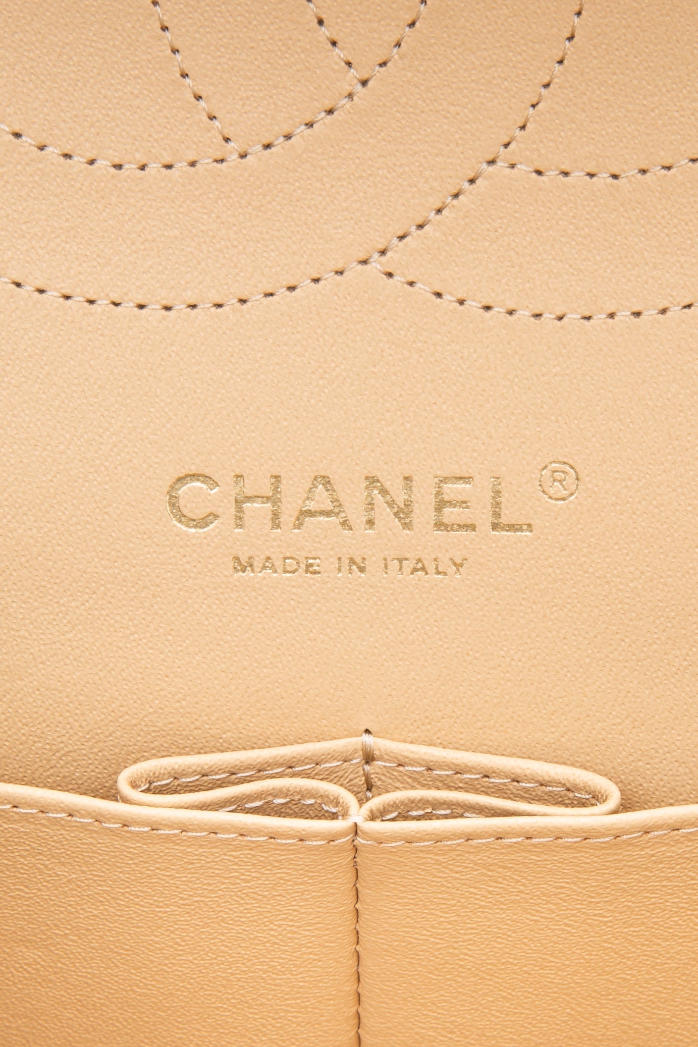 CHANEL Beige Caviar Quilted Jumbo Classic Double Flap Bag