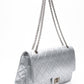CHANEL Metallic Silver Lambskin Quilted 2.55 Reissue 277 Flap Bag