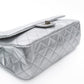 CHANEL Metallic Silver Lambskin Quilted 2.55 Reissue 277 Flap Bag