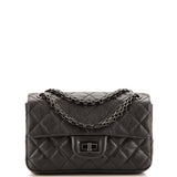 CHANEL So Black Reissue 2.55 Flap Bag Quilted Aged Calfskin Mini