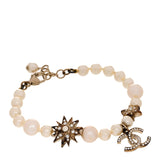 Amelia Pearl Crystal Star CC Bracelet Gold
