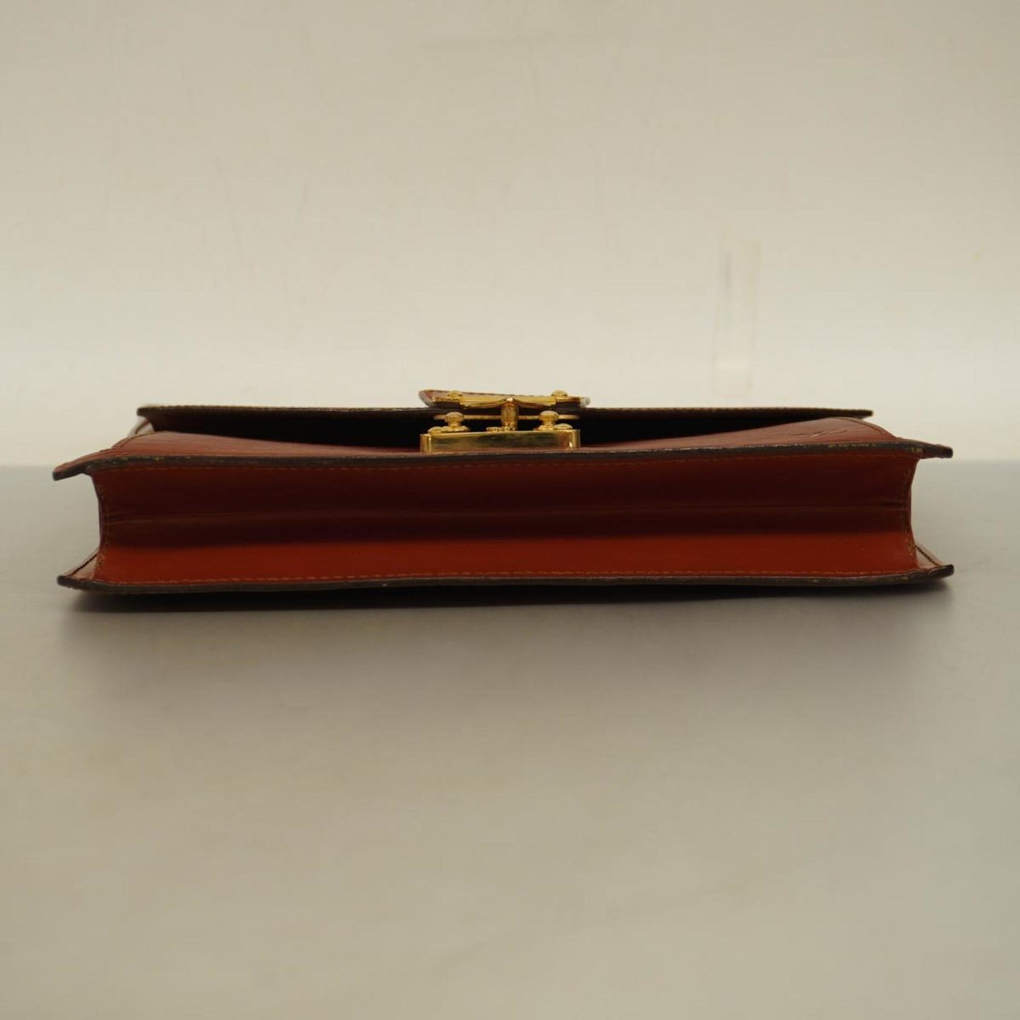 Louis Vuitton Sellier Drangonne  Leather Clutch Bag