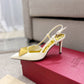 VAL -  Garavani One Stud Patent Slingback Pump With Maxi Stud White For Women