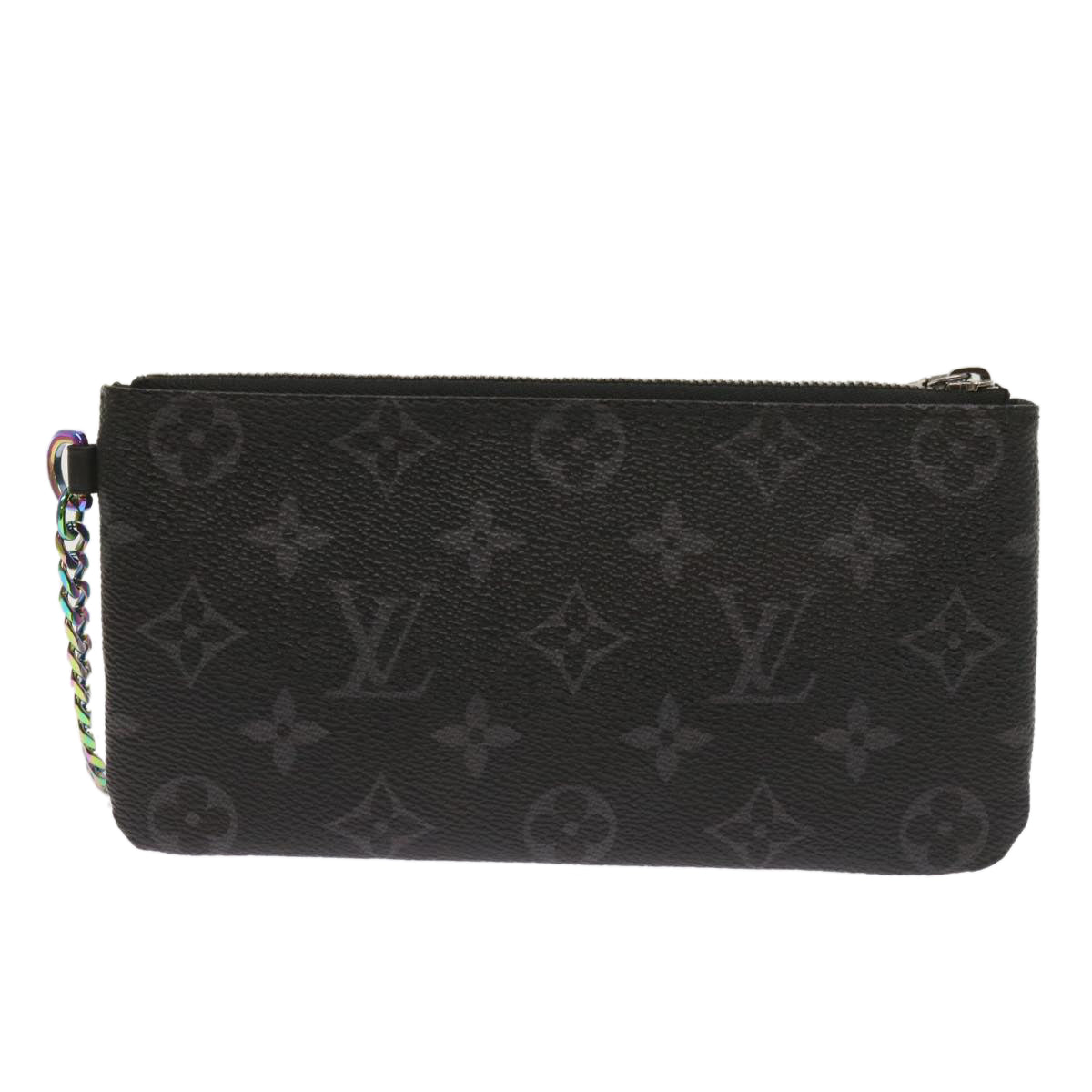 Louis Vuitton Pochette Clés  Canvas Clutch Bag
