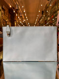 Prada Saffiano Leather Grey Clutch Bag