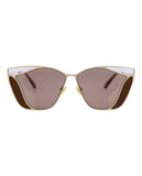 CHL - CC oe Cat Eye-Frame Metal Sunglasses