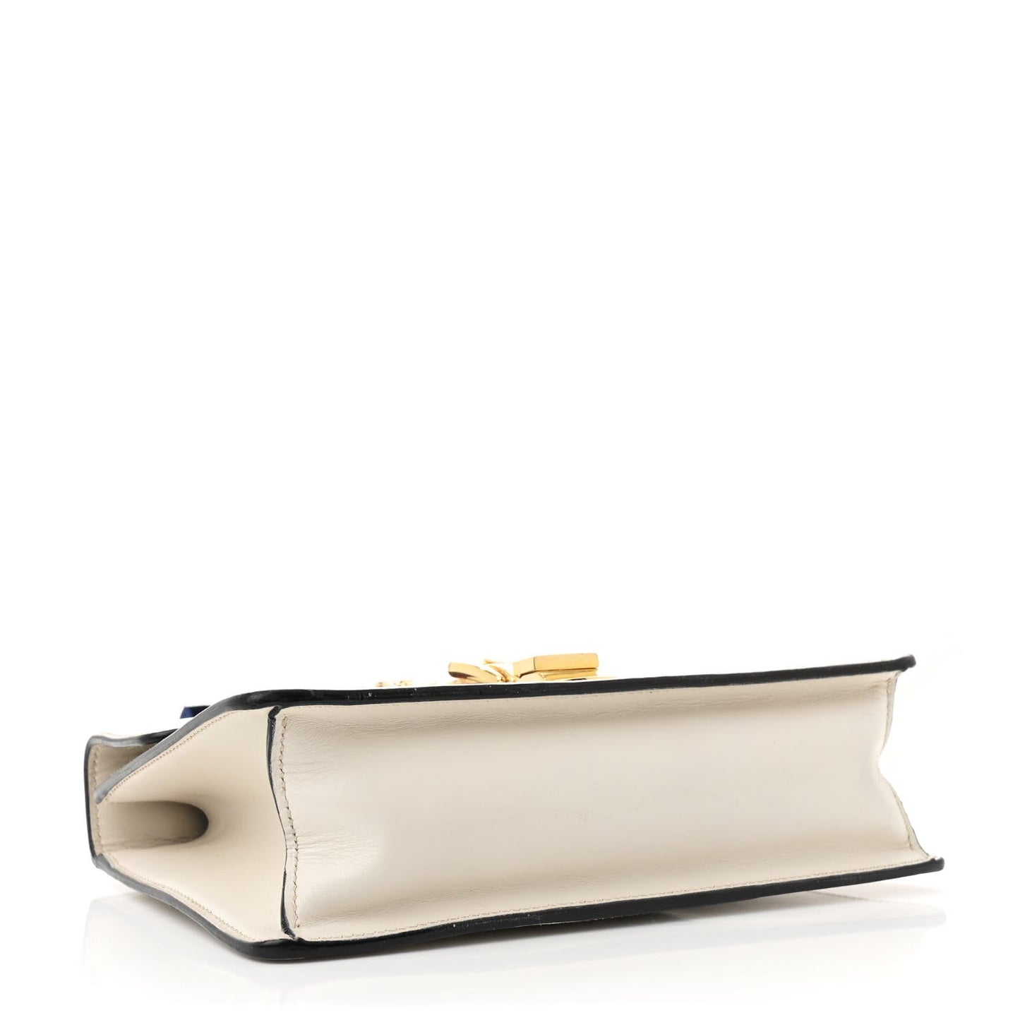 Amelia Calfskin Small Sylvie Shoulder Bag Off White