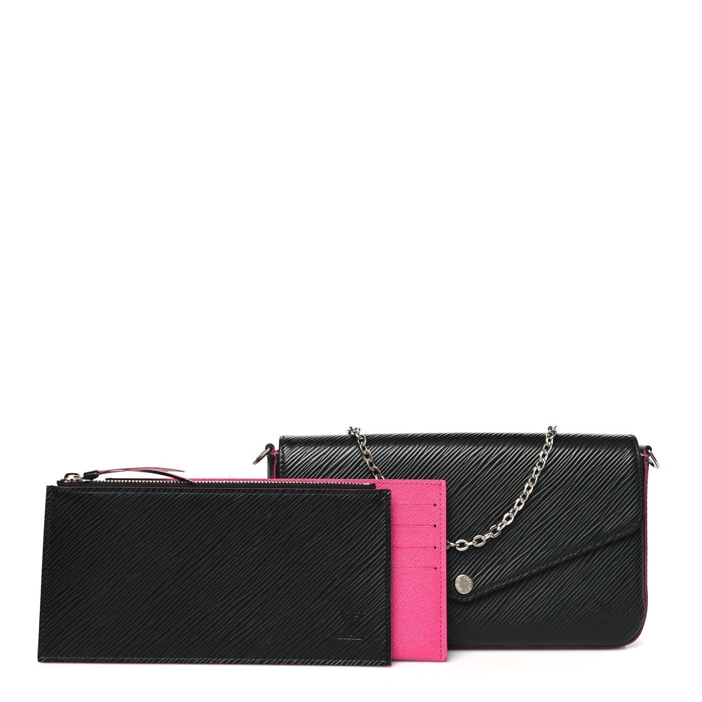 Louis Vuitton Epi Pochette Felicie Black Hot Pink