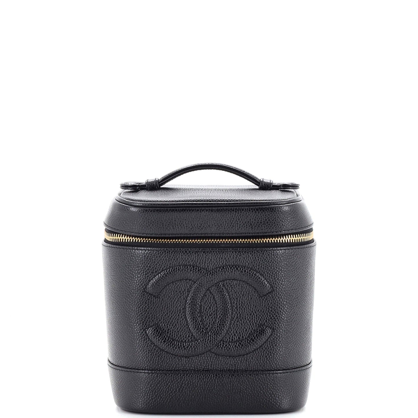 CHANEL   Timeless Cosmetic Case Caviar Tall