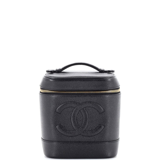CHANEL   Timeless Cosmetic Case Caviar Tall