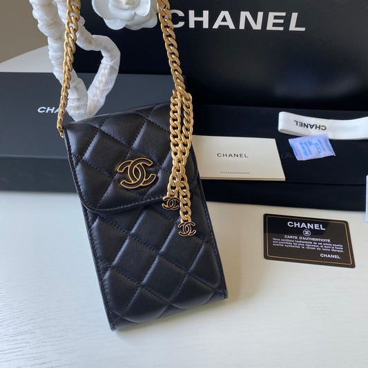 CHL - Phone Holder Black Bag For Women 15cm/6in