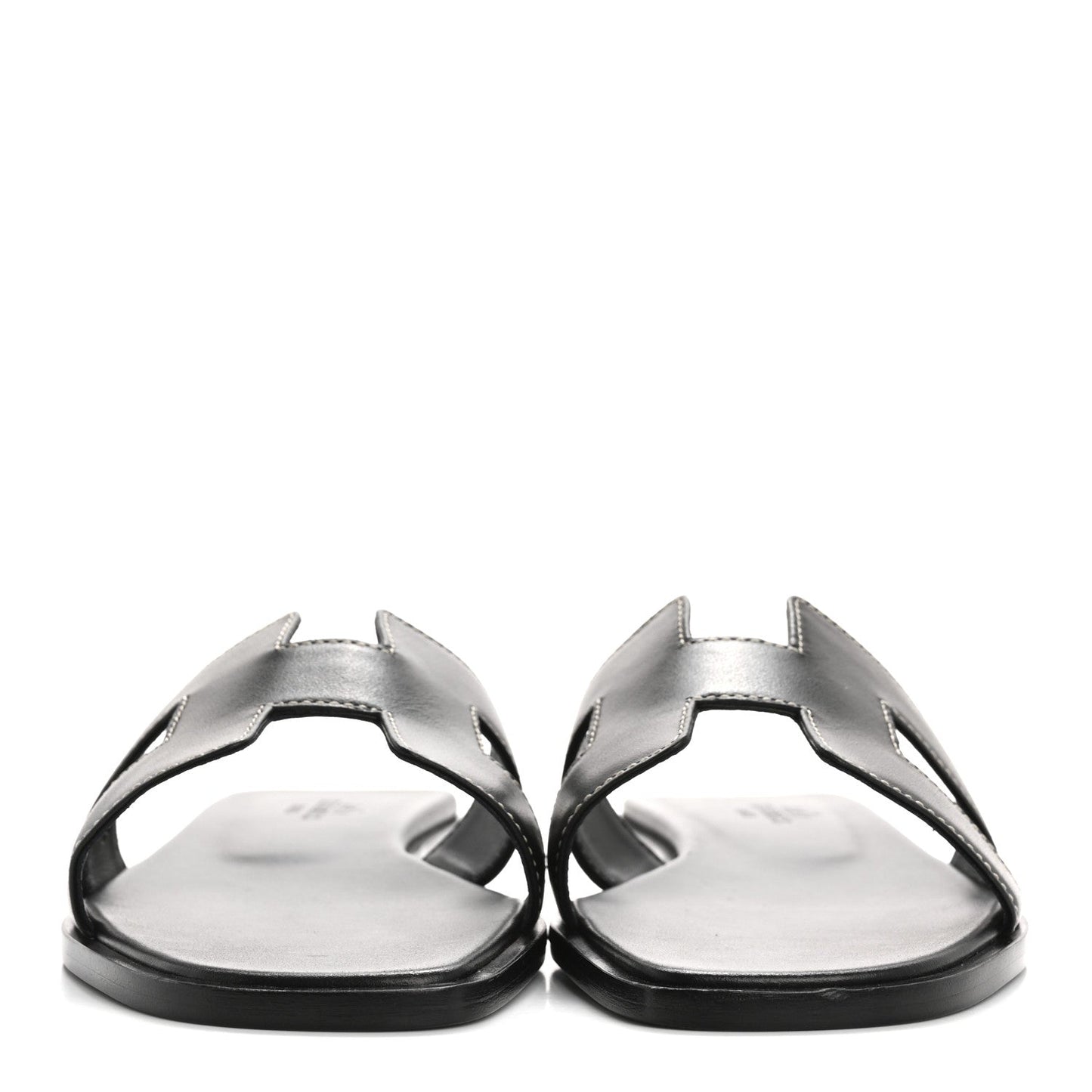 Amelia Box Calfskin Oran Sandals 36.5 Black